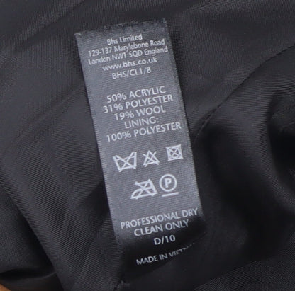 Womens UK Size 20 BHS Black Basic Jacket