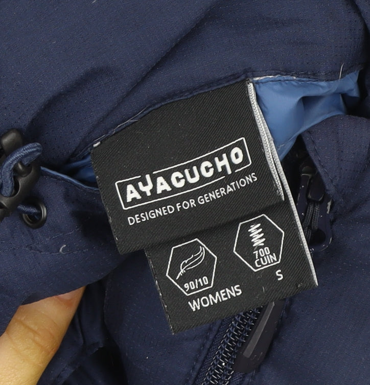 Unisex Adults UK Size S Ayacucho Blue Puffer Jacket