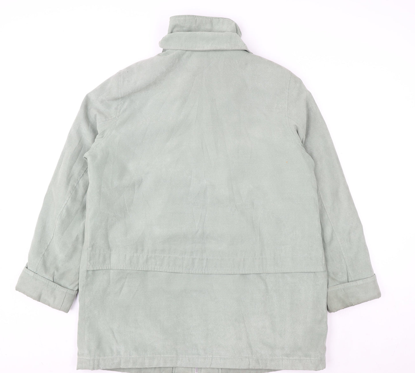 Womens UK Size 16 EWM Green Overcoat