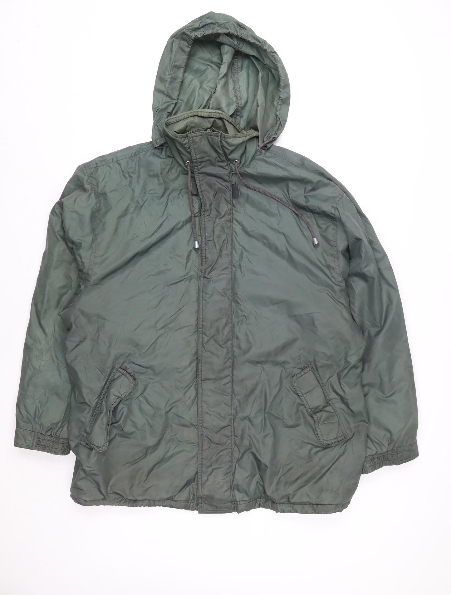 Mens UK Size M C&A Green Windbreaker Coat