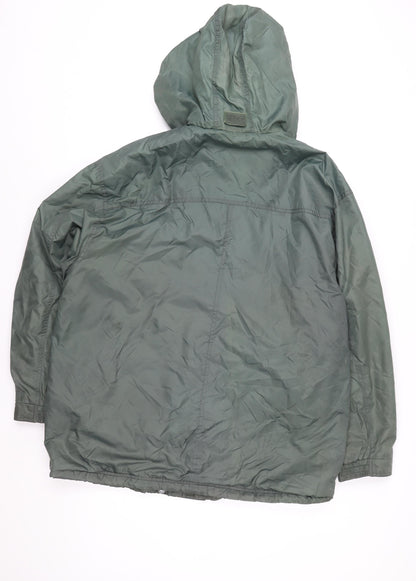 Mens UK Size M C&A Green Windbreaker Coat