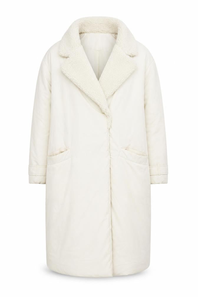 Womens UK Size M Dorothy Perkins Ivory Overcoat