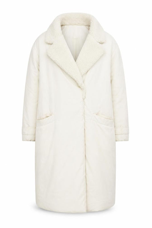 Womens UK Size M Dorothy Perkins Ivory Overcoat