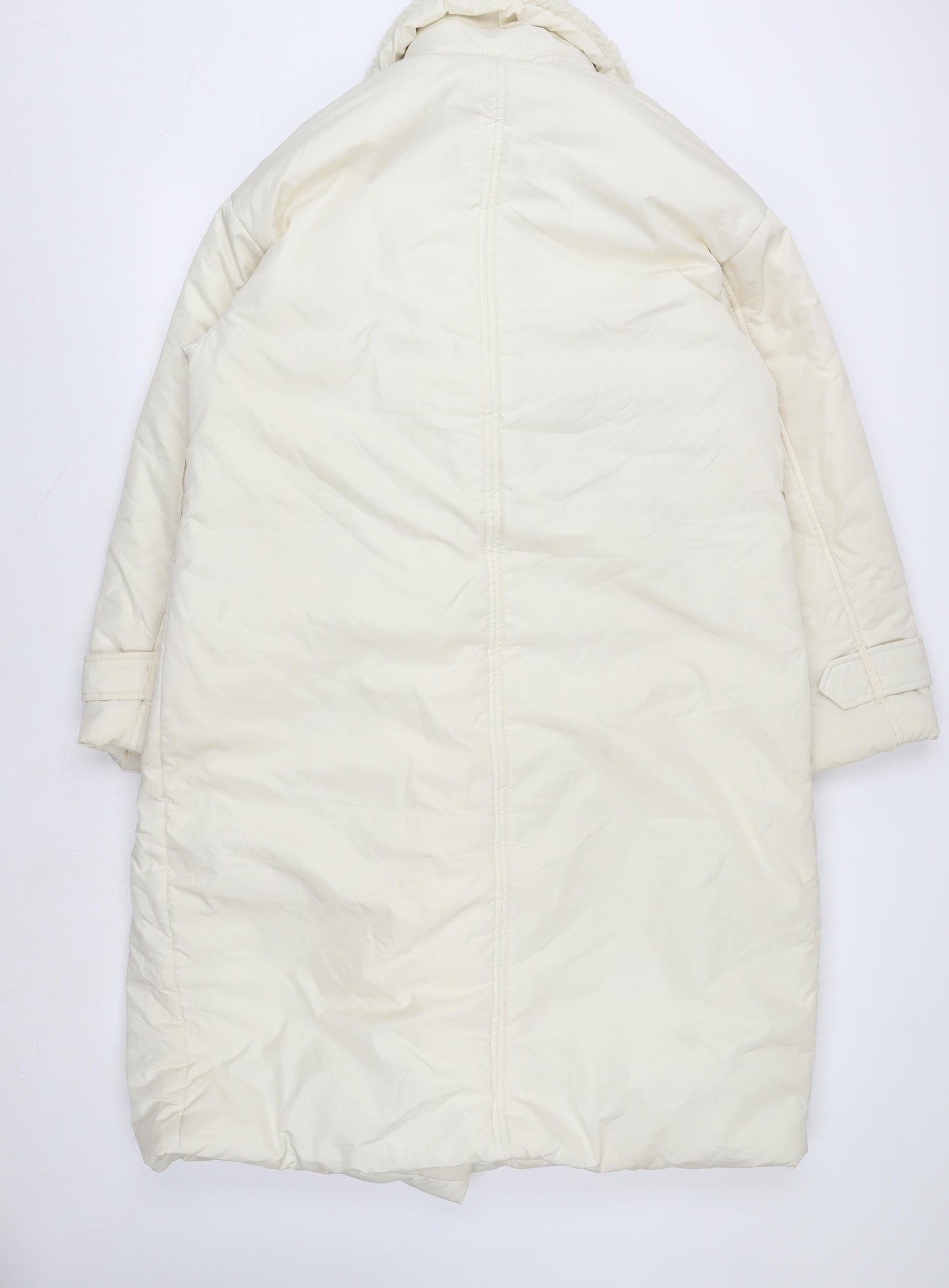 Womens UK Size M Dorothy Perkins Ivory Overcoat