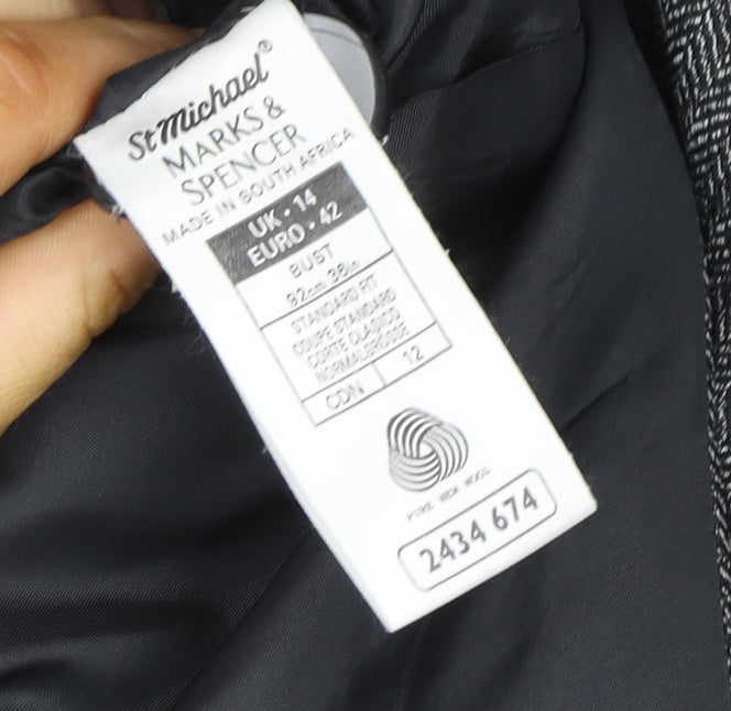 Womens UK Size 14 Marks and Spencer Regular Grey Blazer