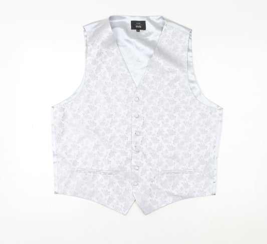Mens UK Size XL Moss 1851 Silver Waistcoat