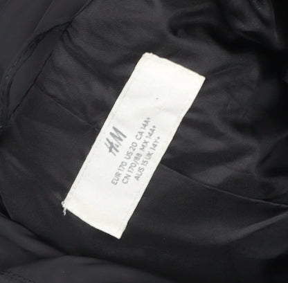 Womens UK Size 20 H&M Black Puffer Jacket