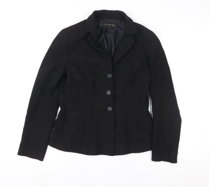 Womens UK Size 10 Zara Basic Black Blazer