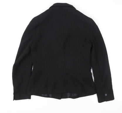 Womens UK Size 10 Zara Basic Black Blazer