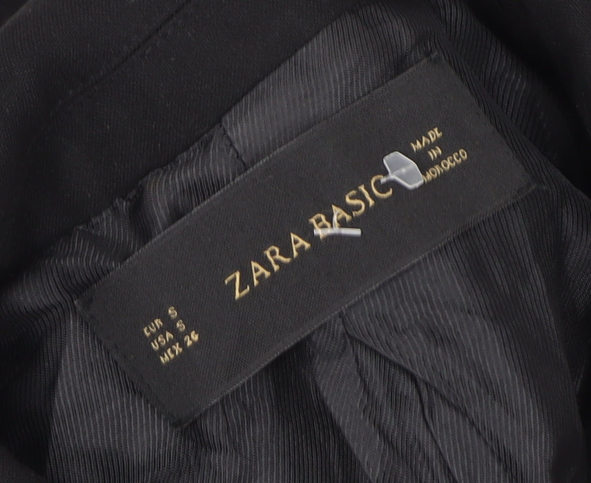 Womens UK Size 10 Zara Basic Black Blazer