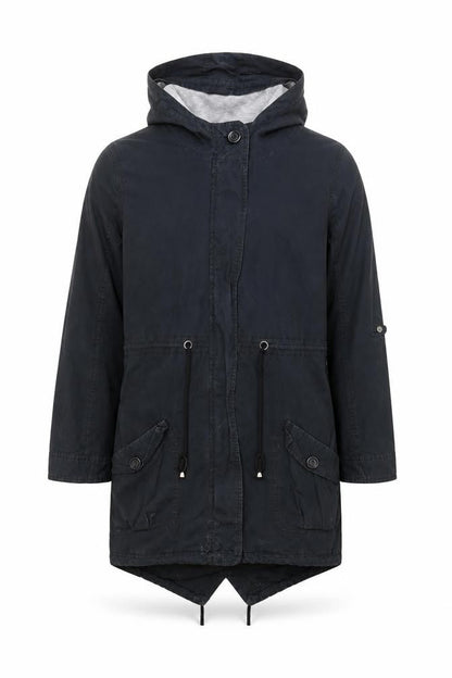 Mens UK Size 44 George Black Parka Coat