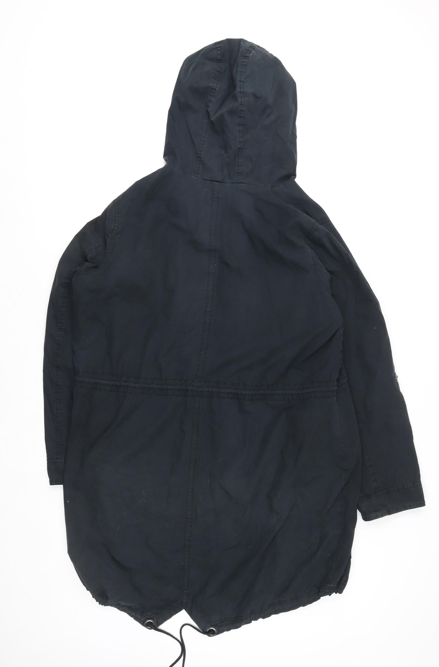 Mens UK Size 44 George Black Parka Coat