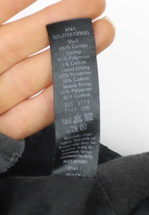 Mens UK Size 44 George Black Parka Coat