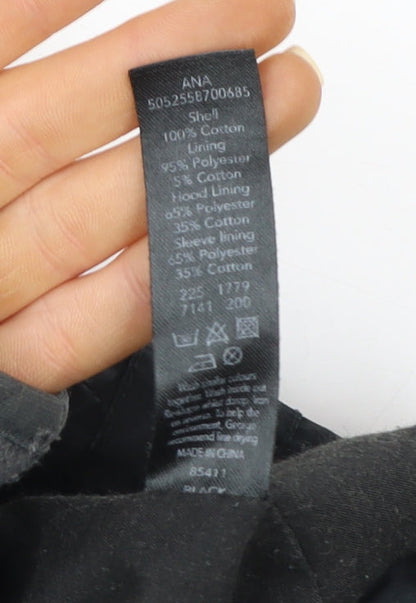 Mens UK Size 44 George Black Parka Coat