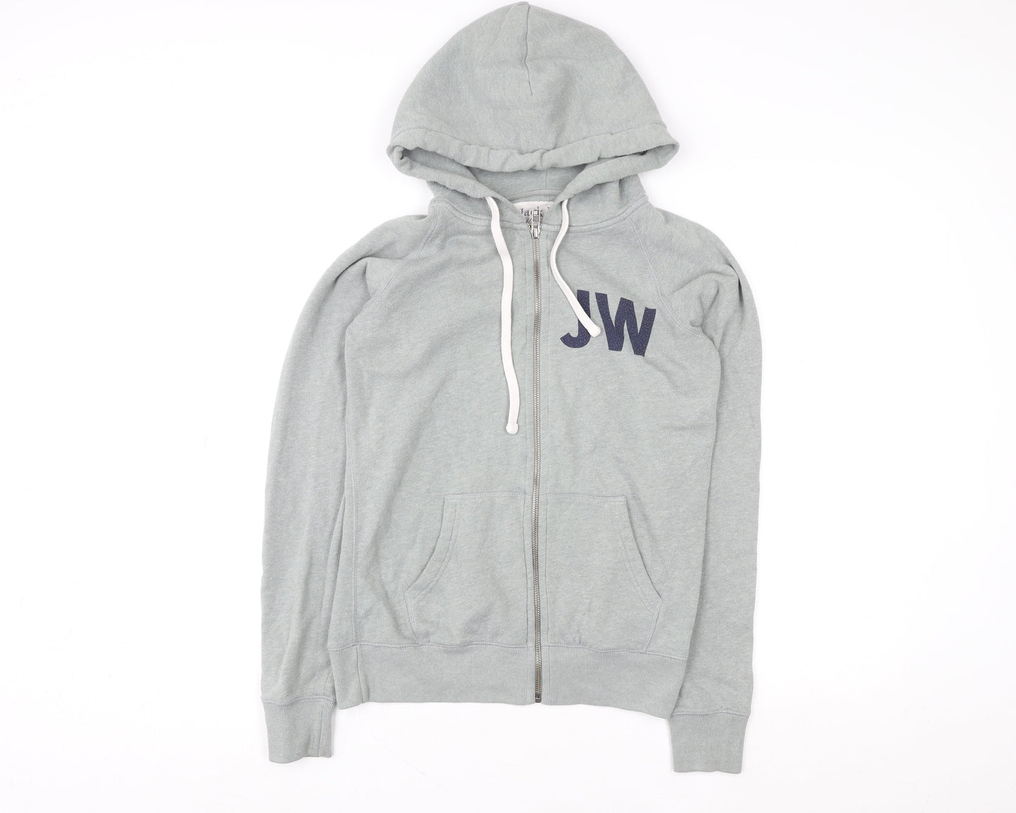 Mens UK Size M Jack Wills Grey Full Zip Hoodie