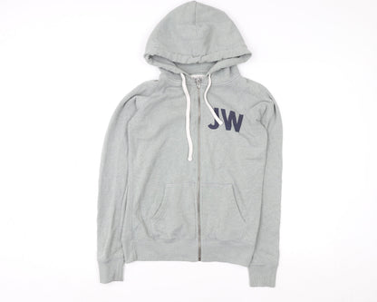Mens UK Size M Jack Wills Grey Full Zip Hoodie