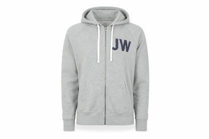 Mens UK Size M Jack Wills Grey Full Zip Hoodie