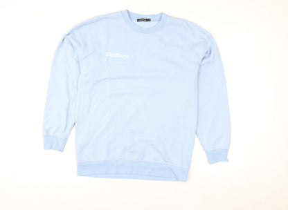 Womens UK Size S Boohoo Blue Pullover Sweatshirt