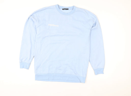 Womens UK Size S Boohoo Blue Pullover Sweatshirt
