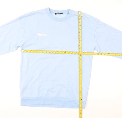 Womens UK Size S Boohoo Blue Pullover Sweatshirt