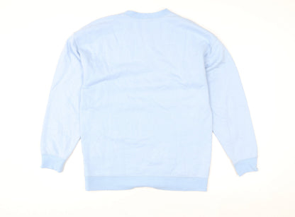 Womens UK Size S Boohoo Blue Pullover Sweatshirt