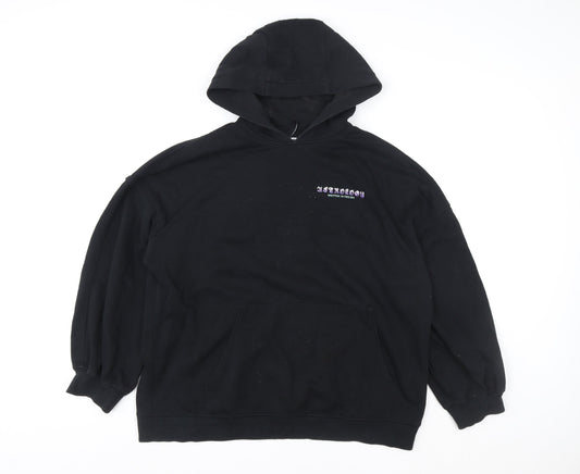 Womens UK Size 12 H&M Black Pullover Hoodie