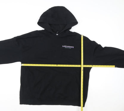 Womens UK Size 12 H&M Black Pullover Hoodie
