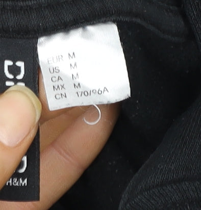 Womens UK Size 12 H&M Black Pullover Hoodie