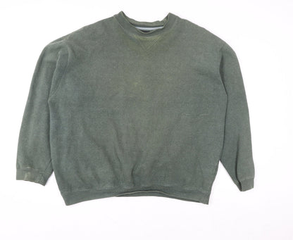 Womens UK Size L BHS Green Pullover Sweatshirt