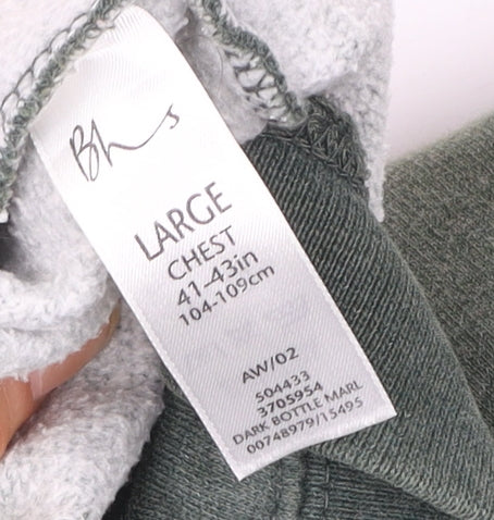 Womens UK Size L BHS Green Pullover Sweatshirt