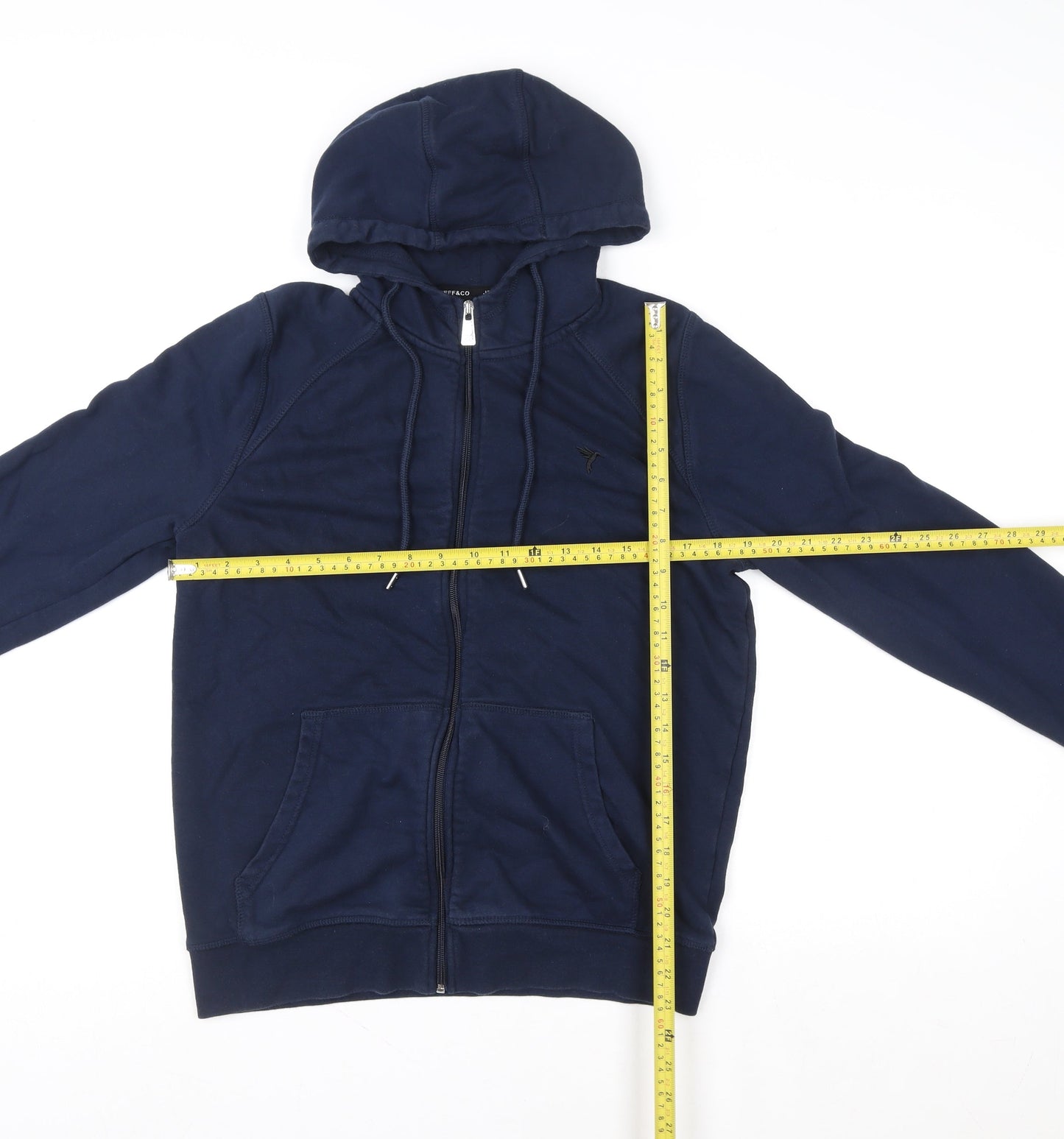 Mens UK Size M JEFF&CO Blue Basic Jacket