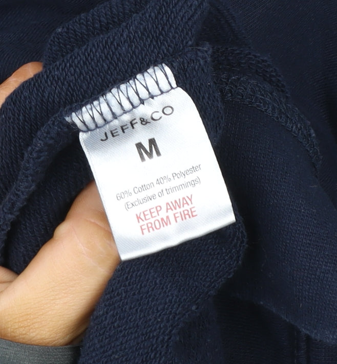 Mens UK Size M JEFF&CO Blue Basic Jacket