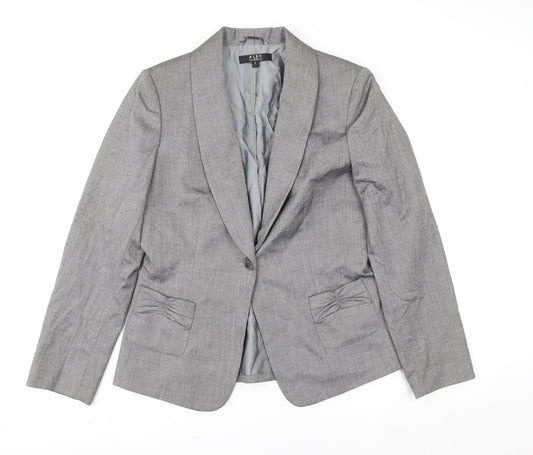 Womens UK Size 10 Alex Marie Regular Grey Suit Jacket