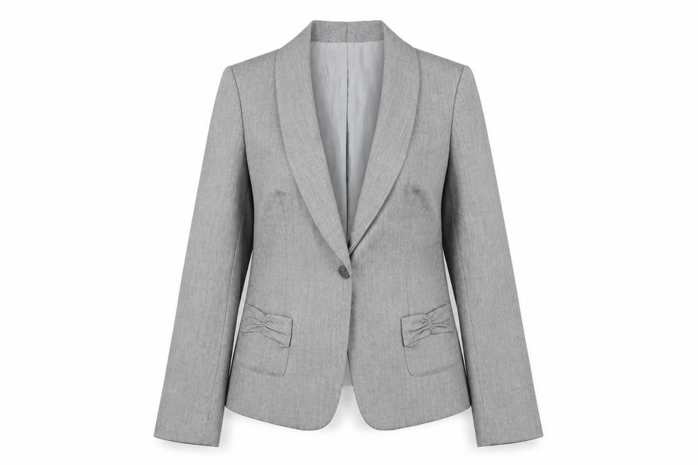 Womens UK Size 10 Alex Marie Regular Grey Suit Jacket