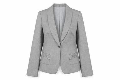Womens UK Size 10 Alex Marie Regular Grey Suit Jacket