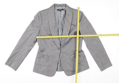Womens UK Size 10 Alex Marie Regular Grey Suit Jacket