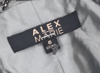 Womens UK Size 10 Alex Marie Regular Grey Suit Jacket