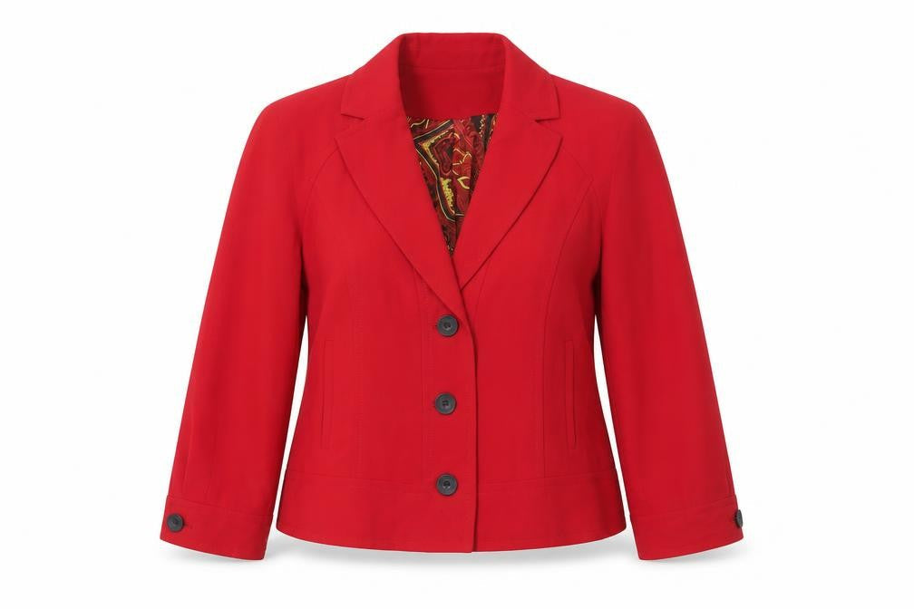Womens UK Size 10 Jones New York Suit Regular Red Blazer