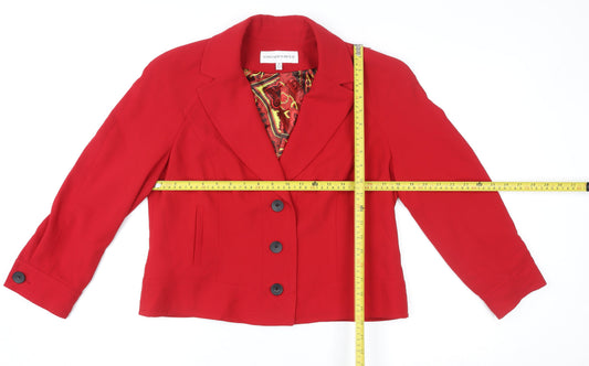 Womens UK Size 10 Jones New York Suit Regular Red Blazer