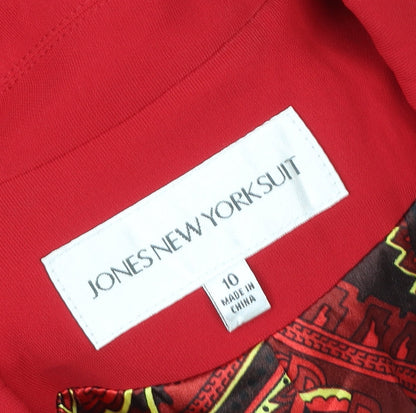 Womens UK Size 10 Jones New York Suit Regular Red Blazer