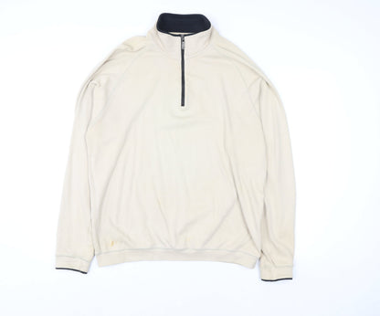 Womens UK Size M Bobby Jones Beige Pullover Sweatshirt