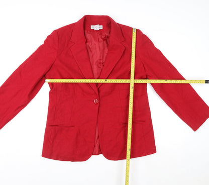Womens UK Size 12 Sag Harbor Regular Red Blazer