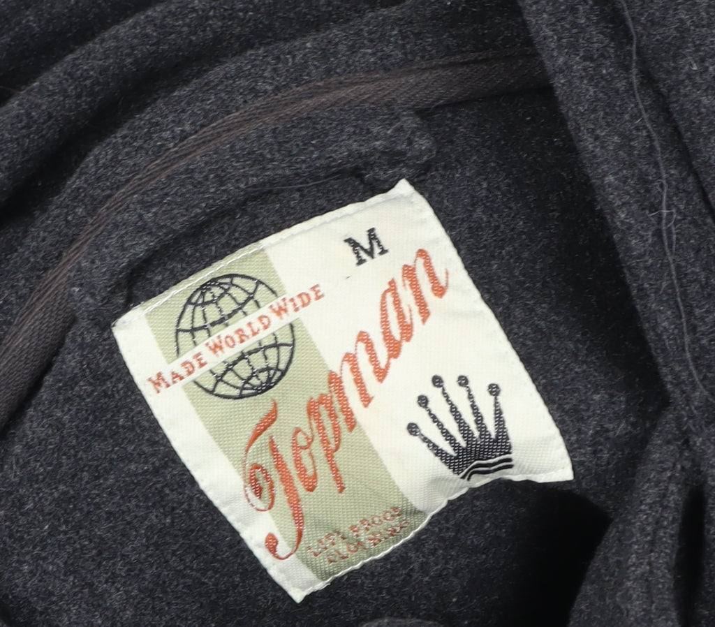 Unisex Adults UK Size M Topman Black Duffle Coat