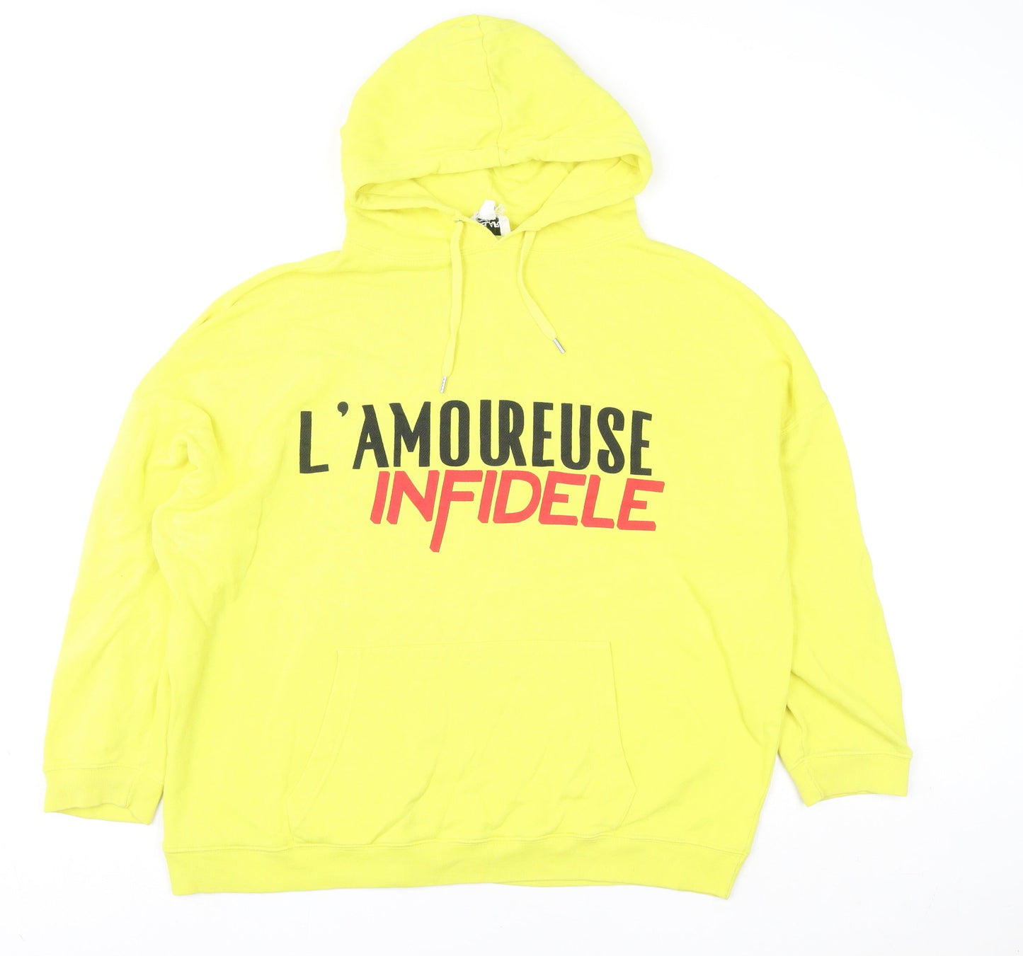 Womens UK Size S Bel Air Yellow Pullover Hoodie