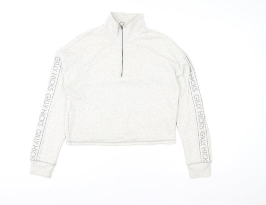 Womens UK Size S Gilly Hicks by Hollister Grey Pullover Sweatshirt