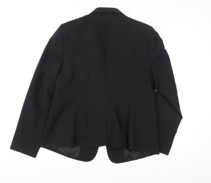 Womens UK Size 16 Peacocks Regular Black Blazer