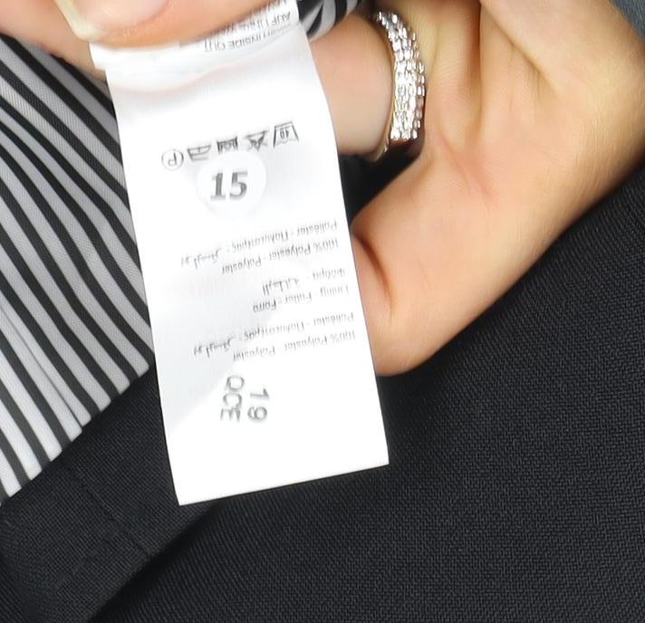 Womens UK Size 16 Peacocks Regular Black Blazer