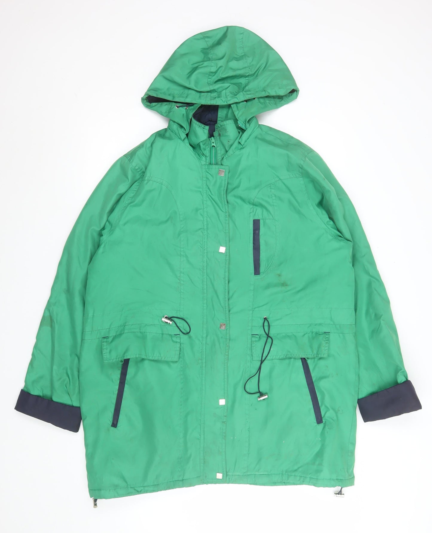 Mens UK Size 16 Being Casual Green Parka Coat