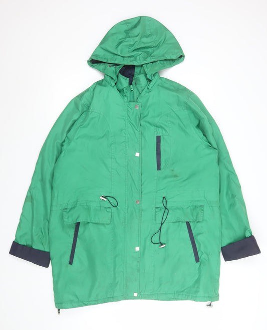 Mens UK Size 16 Being Casual Green Parka Coat