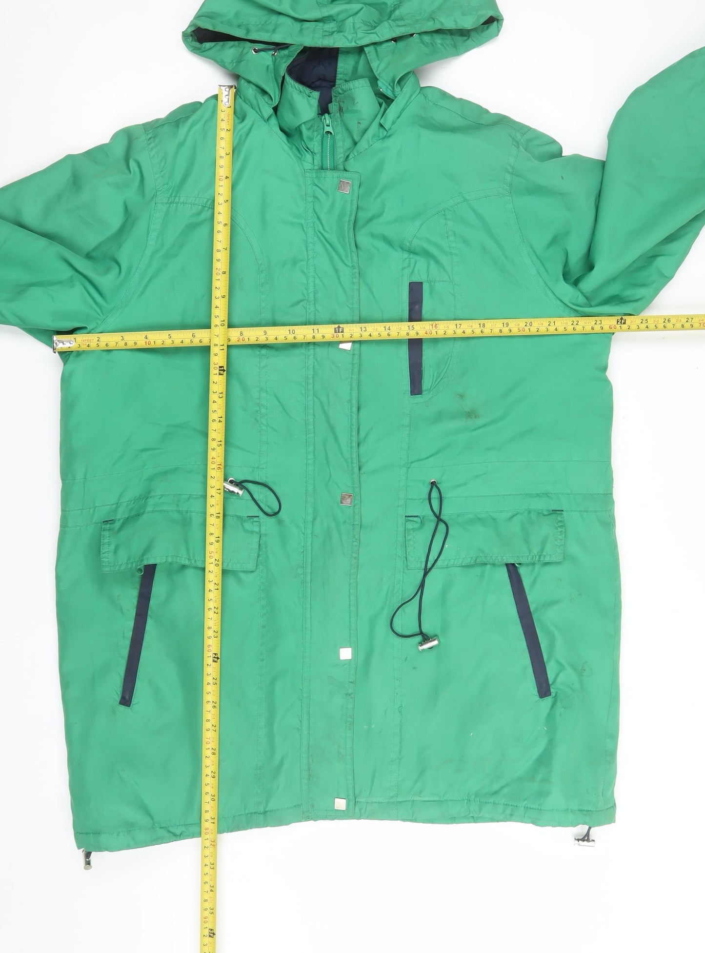 Mens UK Size 16 Being Casual Green Parka Coat